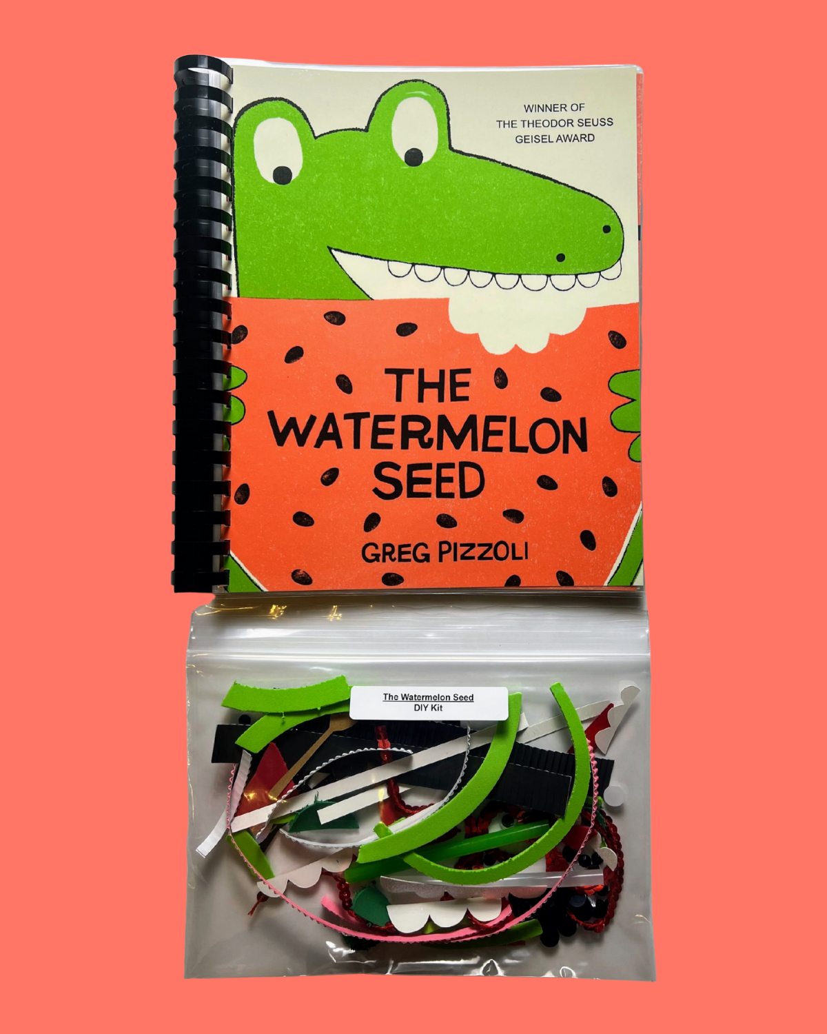 Reduced Price- Old Lamination & Binding: 'The Watermelon Seed' DIY Adapted Book Kit